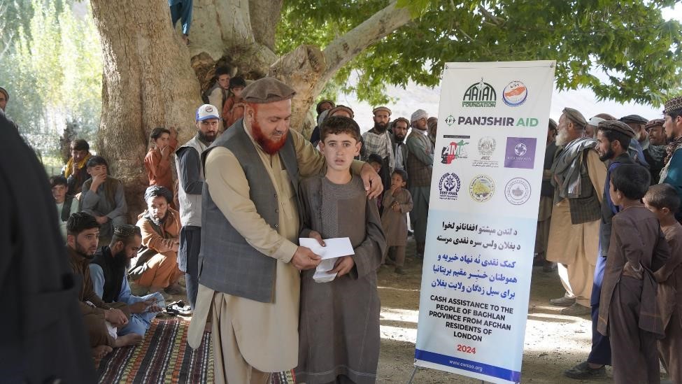 Distribution of 1,700,000 Afghanis to 290 families in Baghlan Province